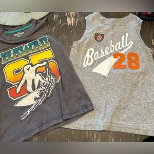 Set of 2.    adorable Kids Size XS 4/5 tank tops.